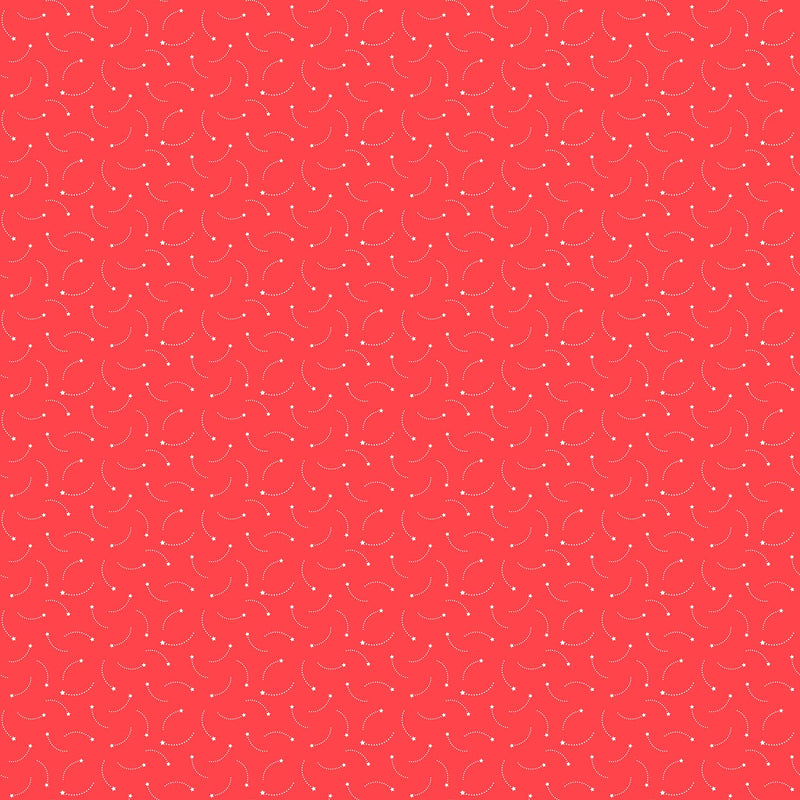 Under the Big Top - Shooting Stars Red - 10508-24