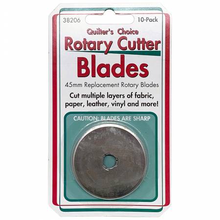 Quilter's Choice Rotary Cutter Blades 45mm 10ct # 38206