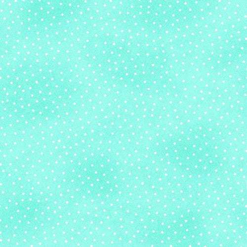 AE Nathan 45" Comfy Flannel Prints - dots turquoise #9527 / 11