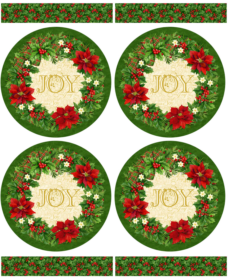 Deck the Halls by Northcott - Placemats Pine Multi C29003-76