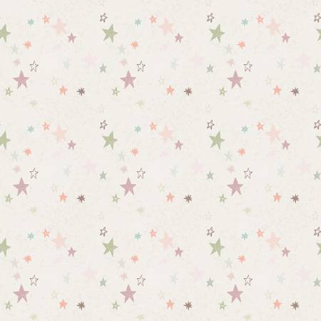 Flannel Safari Stargazing Girl Stars Multi # F15314R-MULTI