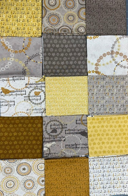 Bird Song by Camelot Fat Quarter bundle - 15 pieces