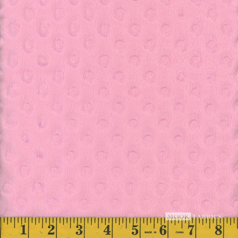 60" Softee Dot Solid fleece Light Pink