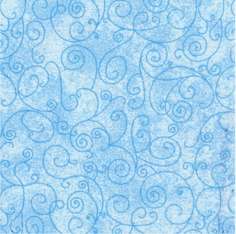 Willow Flannel by Westrade 110" light blue RI9016-2m