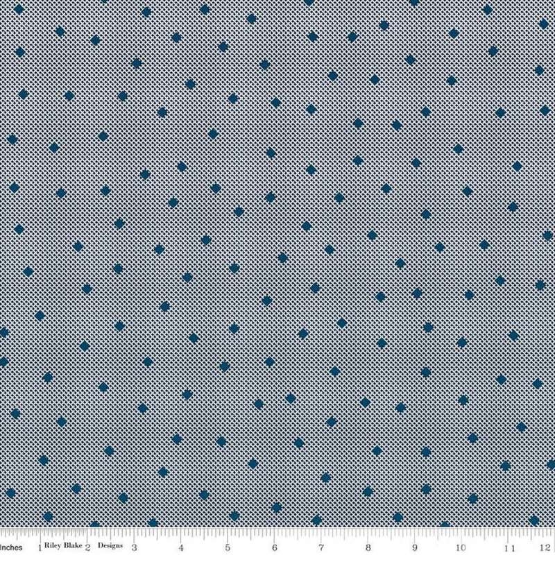 Serenity Blues Gemstones 108" wideback by Riley Blake WB14786-NAVY