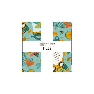 Backyard Bug Collector Tiles by Deborah Edwards, Northcott TBACKY42-10