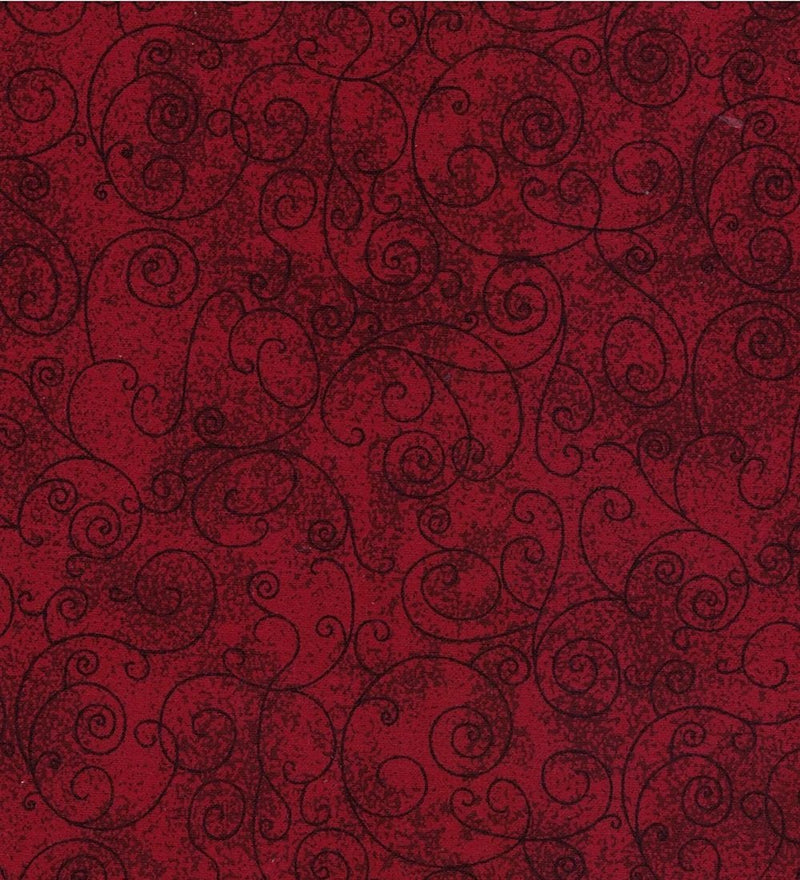WILLOW BURGUNDY FLANNEL 108" RI-9016-8