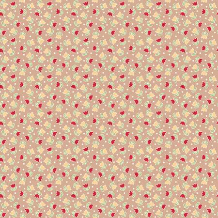 Tulip Nutmeg Bake Sale 2 from Lori Holt Collection by Riley Blake