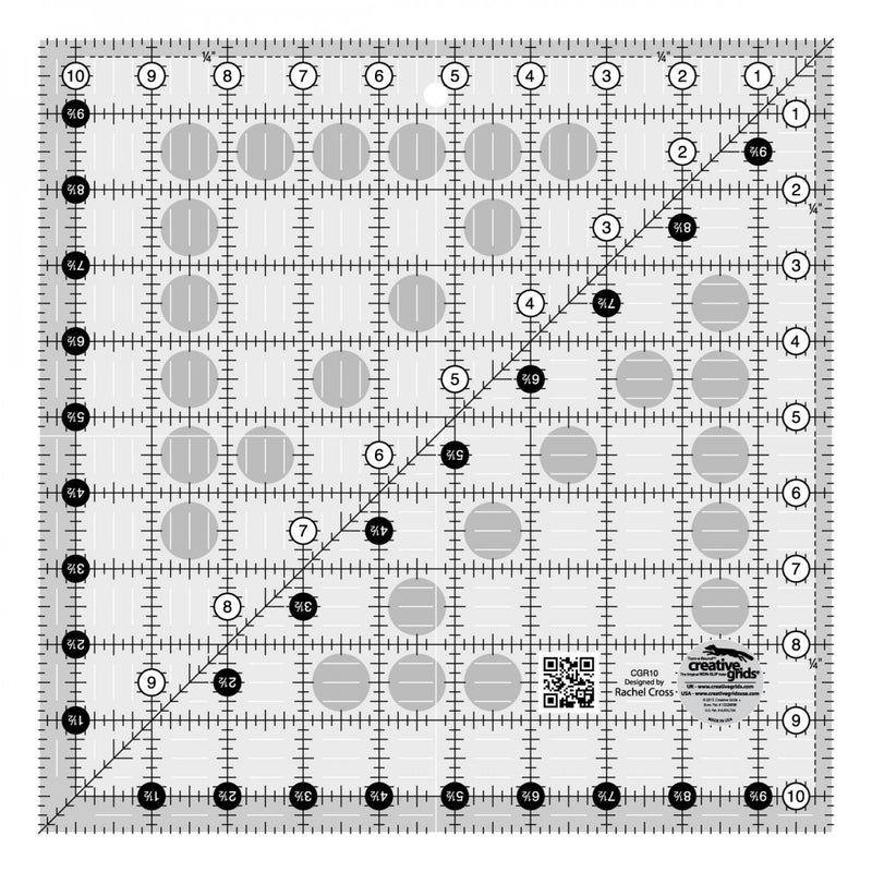 Creative Grids Quilt Ruler 10-1/2 # CGR10