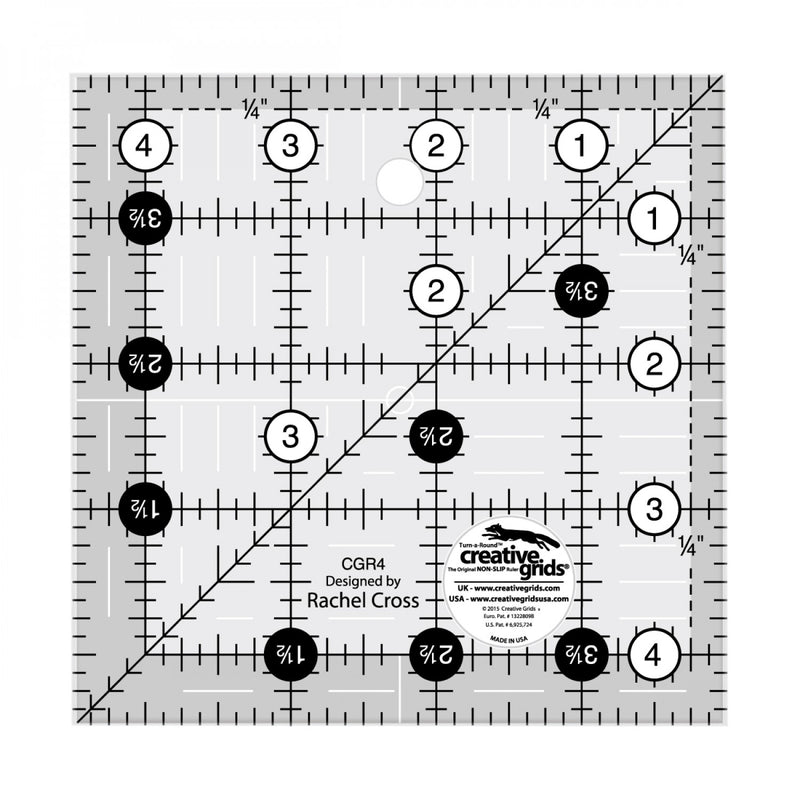 Creative Grids Quilt Ruler 4 1/2” CGR4