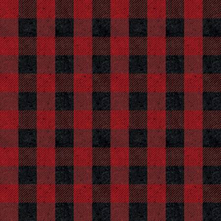 Flannel Buffalo Plaid Red And Black # F635R-RED