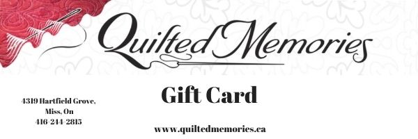 Quilted Memories Gift Certificates - Digital