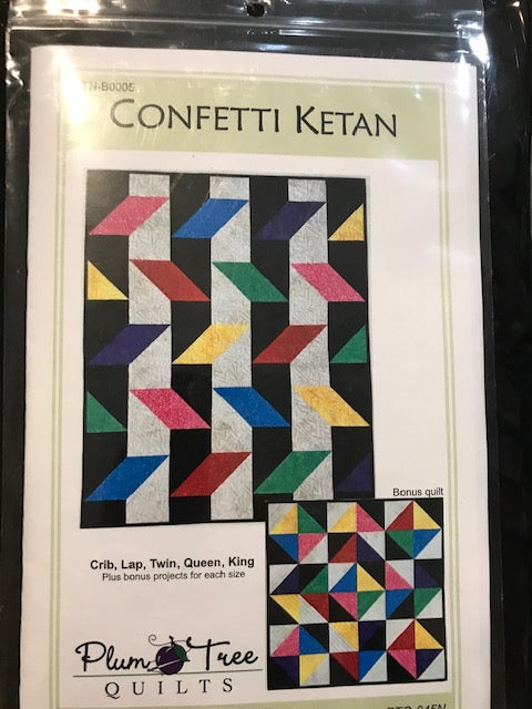Confetti Ketan by Banyan Batiks from Northcott Kit with pattern