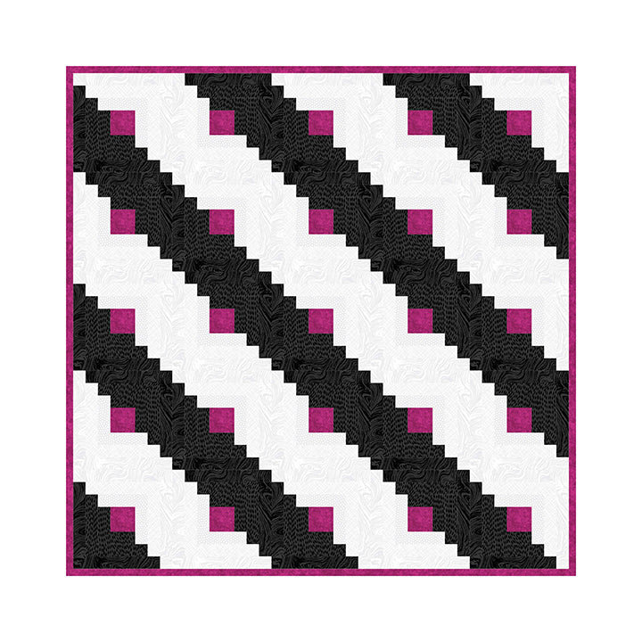 BASICALLY BLACK AND WHITE - SWIRLS IN BLACK  BY PATRICK LOSE 10014-99