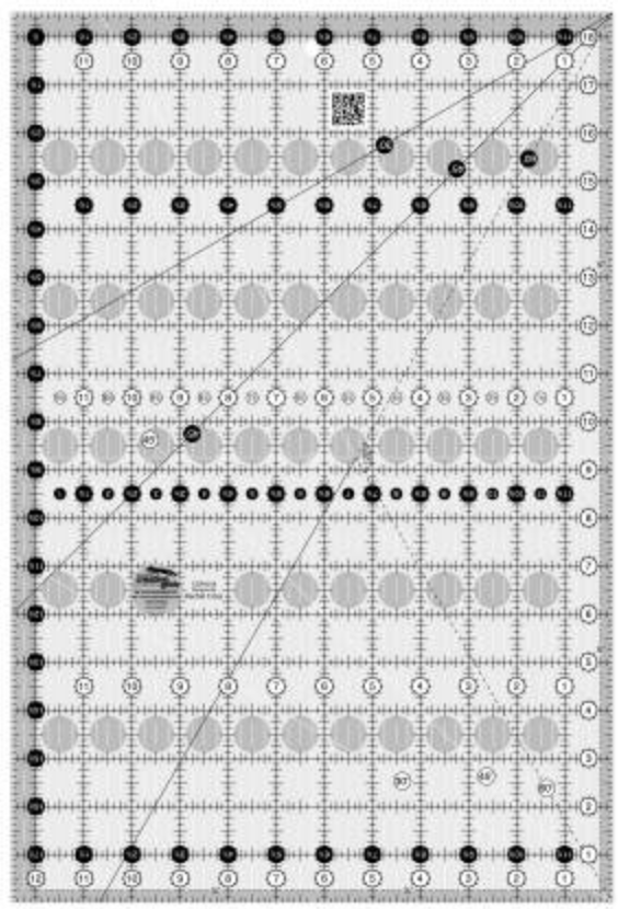 Creative Grids Quilt Ruler 12-1/2in x 18-1/2in # CGR1218