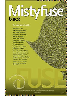 Mistyfuse Fusible Black  Lightweight Webbing
