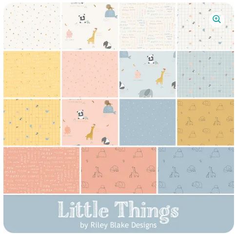 Little Things 5" Stacker 42 5-inch Squares Charm Pack Riley Blake Designs 5-12150-42