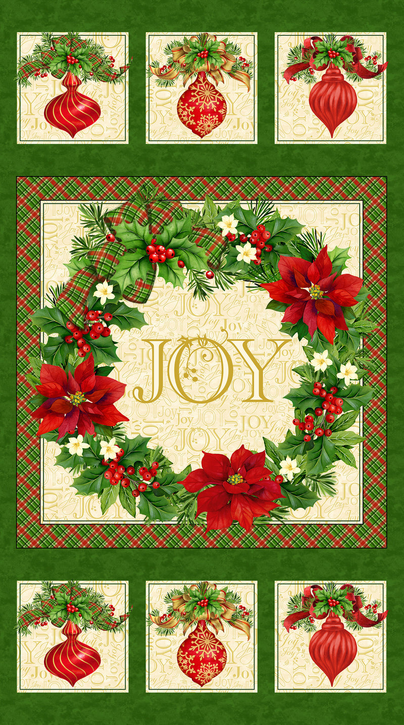 Deck the Halls by Northcott - Panel - 28995-12