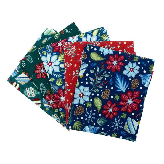 Jewelled Christmas Fat Quarter Bundle Regular by The Craft Cotton Co 3655-00