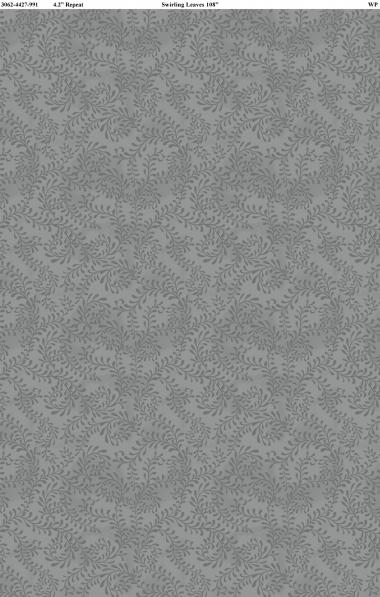 Swirling Leaves 108" Wide Backing by Wilmington Prints 4427-991  grey