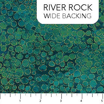 Shimmer Wide Backing -River Rock by Northcott Studio  B22991-63 green