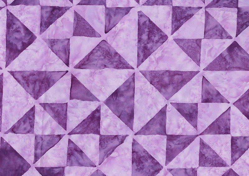 Quilt Blocks 1 Batik Wide Backing 108" Violet B82200-83