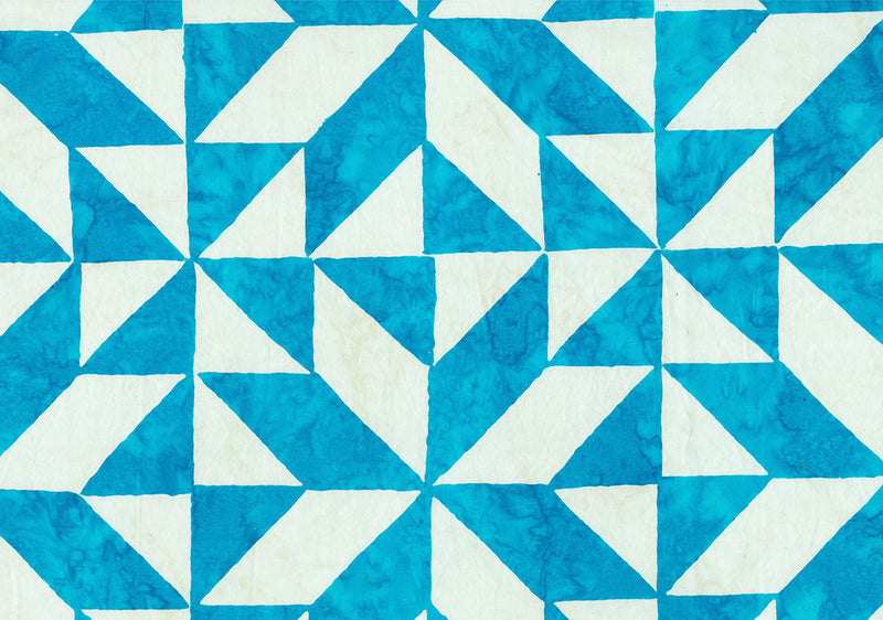Quilt Block 4 Batik Wide Backing 108"  Turquoise B82203-62