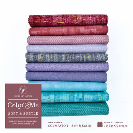 Color Me Soft & Subtle, Fat Quarter 10pcs/bundle # COLMFATQ-1