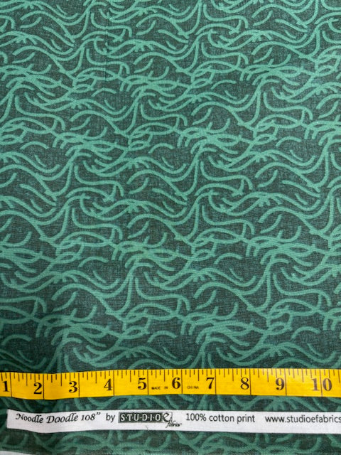 Noodle Doodle by Studio E - 108" Wide Backing -  3209 green