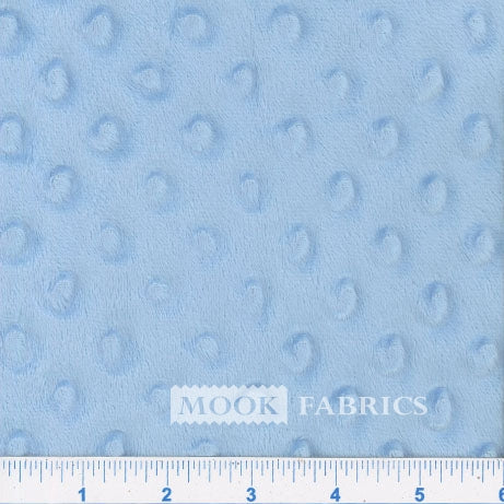 60" Softee Dot Solid fleece Ocean Blue