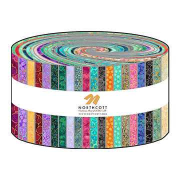 Northcott - Shimmer - Jelly Roll 2.5" Strips 40 pieces SSHIMMER40-10