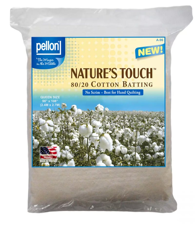 Pellon  Natures Touch 80/20 Blend Batting - Queen size 90" x 108"