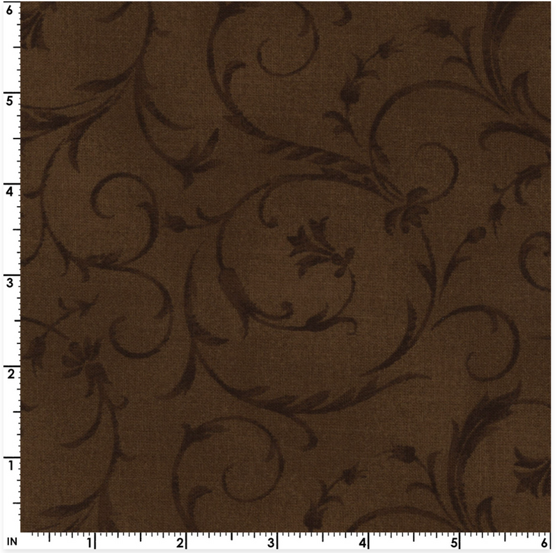 Elegant Scroll 108" Wideback  -Brown  MASQB100-A