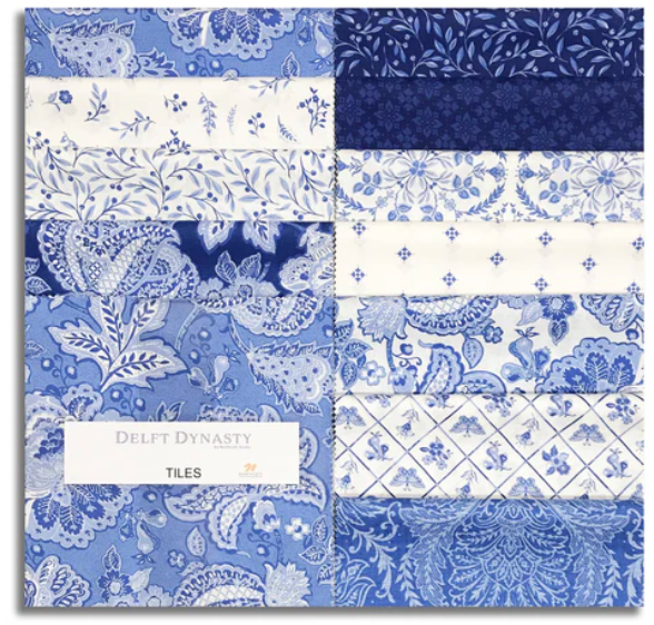 Delft Dynasty by Northcott- layer cake TDELFT42-10