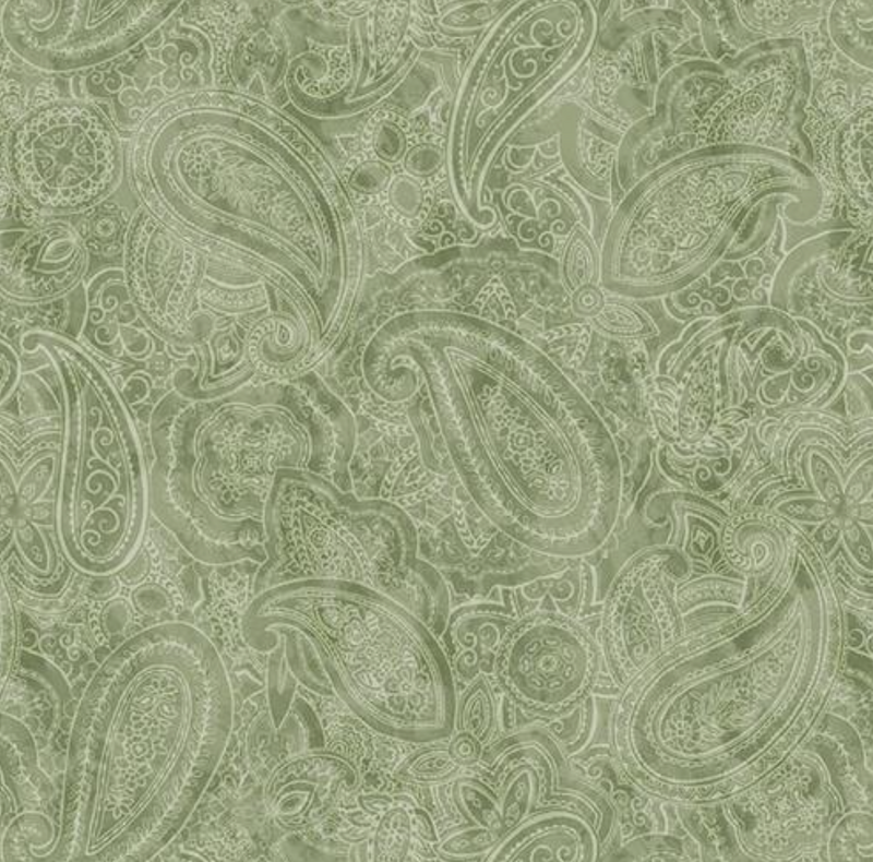 Paisley Jane 108" Wide Back by Blank Quilting  - 3849 - Sage