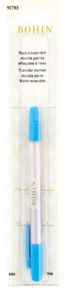 Bohin Blue Double Point Water Soluble Transfer Marker #91793