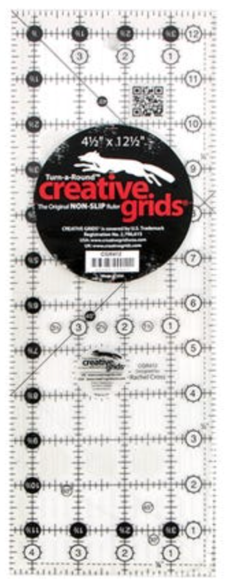 Creative Grids Quilt Ruler 4-1/2in x 12-1/2in - CGR412