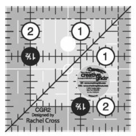 Creative Grids Quilt Ruler 2-1/2in Square CGR2