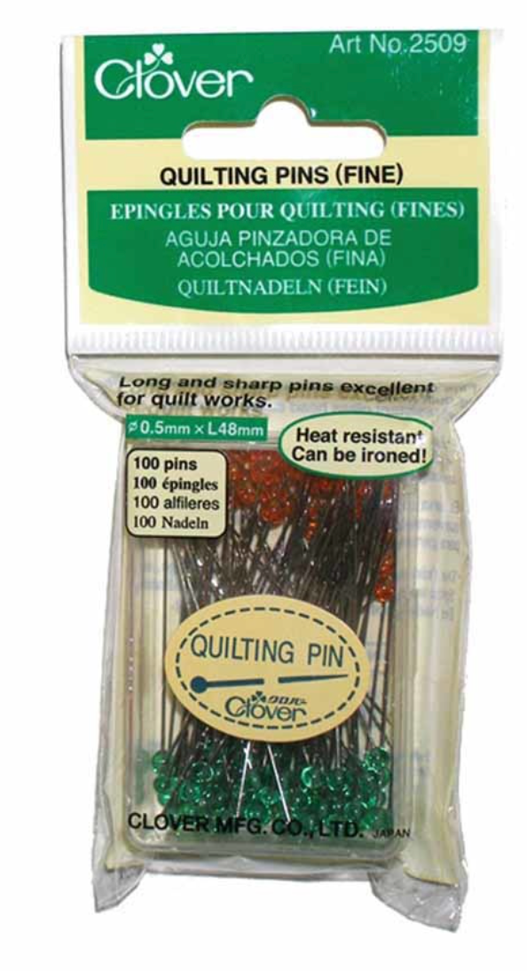 Clover 2509 - quilting pins - fine - 48mm (17/8")