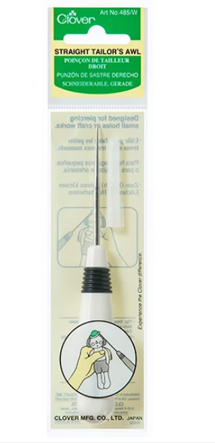 CLOVER 485/W - Straight Tailor's Awl - White