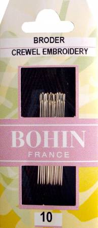 Bohin Embroidery / Crewel Needles Sizes 10 # 10A41F
