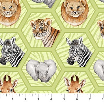 All Aboard quilt kit featuring Baby Safari fabrics from Northcott