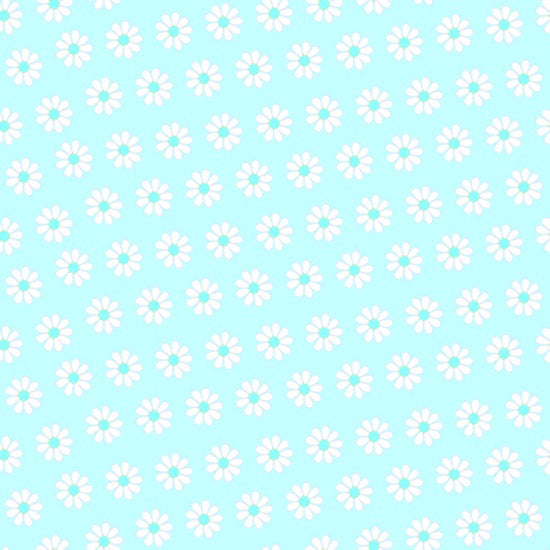 AE Nathan 45" Comfy Flannel Prints - Tiny Flower in Aqua