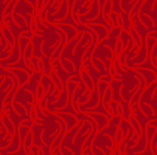 Noodle Doodle by Studio E - 108" Wide Backing - Red 3209-88