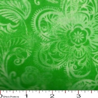 MDG 108″ Quilt Backing Batiks like Print - Bright Green 48496-608