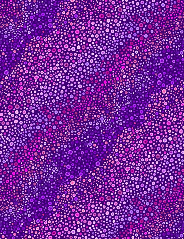BUBBLE UP Purple - 108" Wide Backing by Wilmington Prints 6826-636