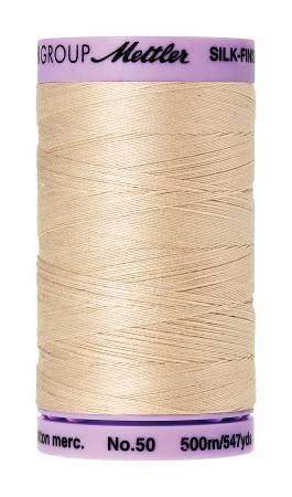 Silk-Finish 50wt Solid Cotton Thread 547yd/500M by Mettler
