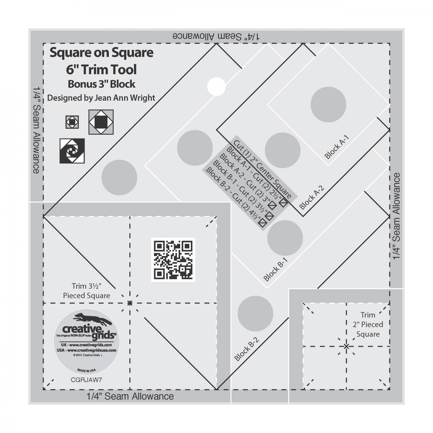 Creative Grids Stripology XL Ruler - cgrge1xl