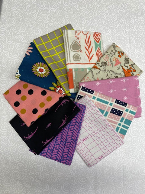 Cotton and Steel FQ bundle - assorted 10 pieces