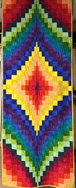 Fire Within Bargello wall hanging or table topper - Make your own kit!